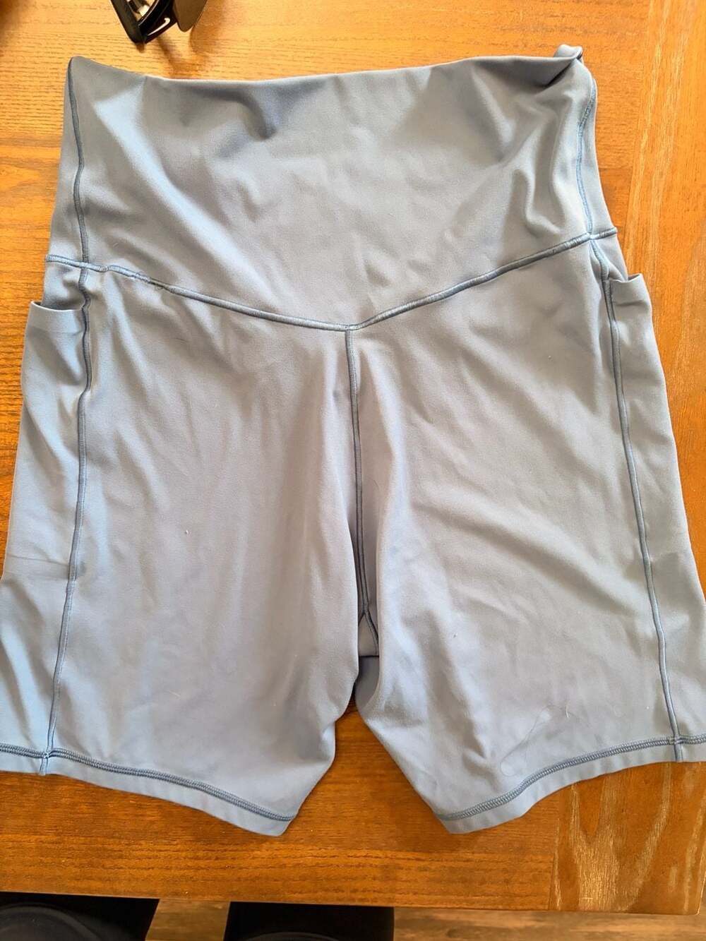 Offline by Aerie Real Me Xtra Bike Short Hi-Rise Blue Size L